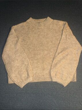 Banana Republic Neutral Tan Crewneck Sweater